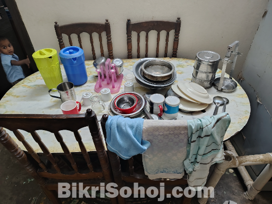 Dining table and chairs